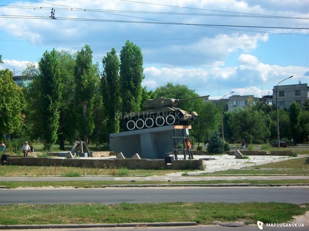 Северодонецк,танк т-34, История, Любительские, Достопримечательности