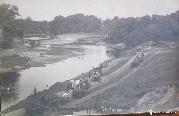 Строительство плотины на речке Красной, 1913 год, История, Черно-белые