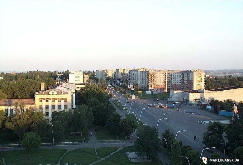 Проспект Ленина, предположительно2003 год, Современные, Профессиональные, С высоты, Лето, День, Цветные