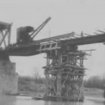 Восстановление моста через Северский Донец (на треугольнике), История, Черно-белые, Строительство