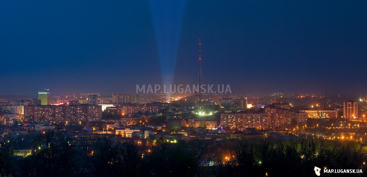 Карта Луганска - Фотографии - Современные, Профессиональные, Панорамные, С высоты
