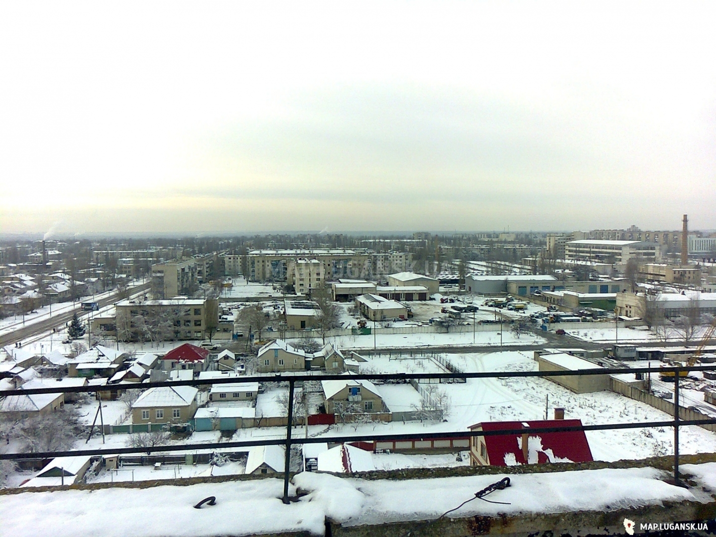 Рубежное, КБК, 2012 год, Современные, Профессиональные, С высоты, Зима, День, Цветные