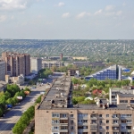 Луганск, 16-я линия и камброд, фото с высоты, Современные, Профессиональные, С высоты