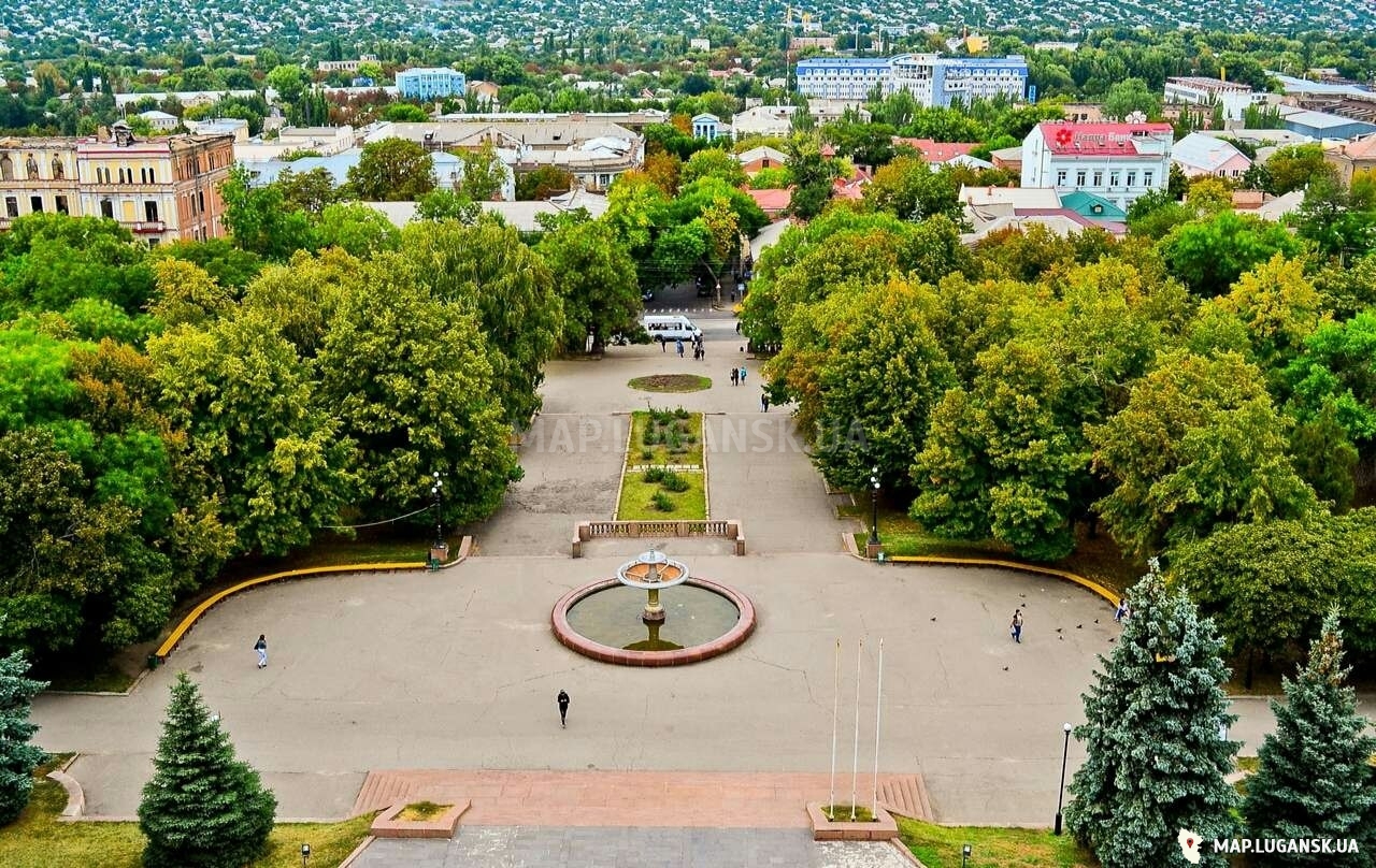 Карта Луганска - Фотографии - Современные, Профессиональные, С высоты