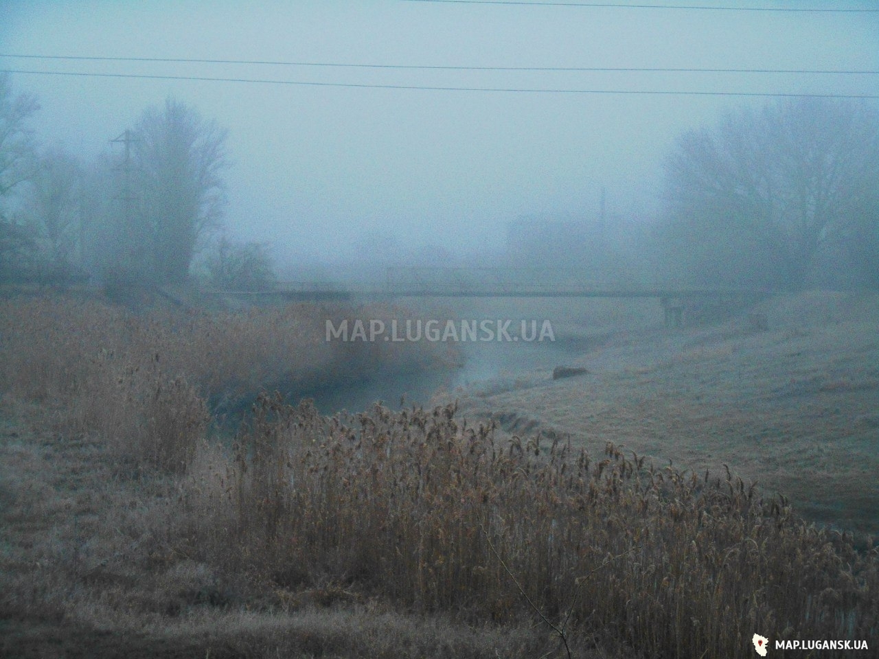 Луганск, 11 декабря 2015 год, Зима, Пасмурно, Туман