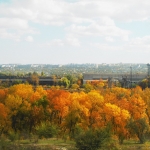 Луганск, 4 октября 2016 год, Осень, Солнечно, Облака