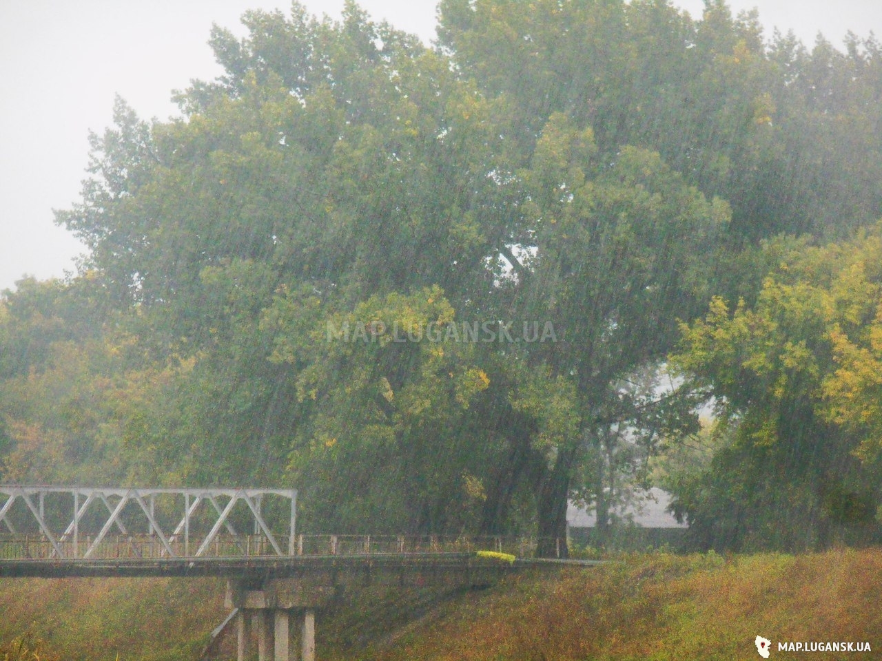 Луганск, 20 сентября 2016 год, Осень, День, Дождь