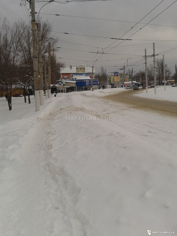 Карта Луганска - Фотографии - Современные, Любительские, Зима, Пасмурно
