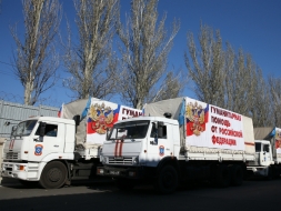 Очередной гуманитарный конвой из России прибыл в Луганск